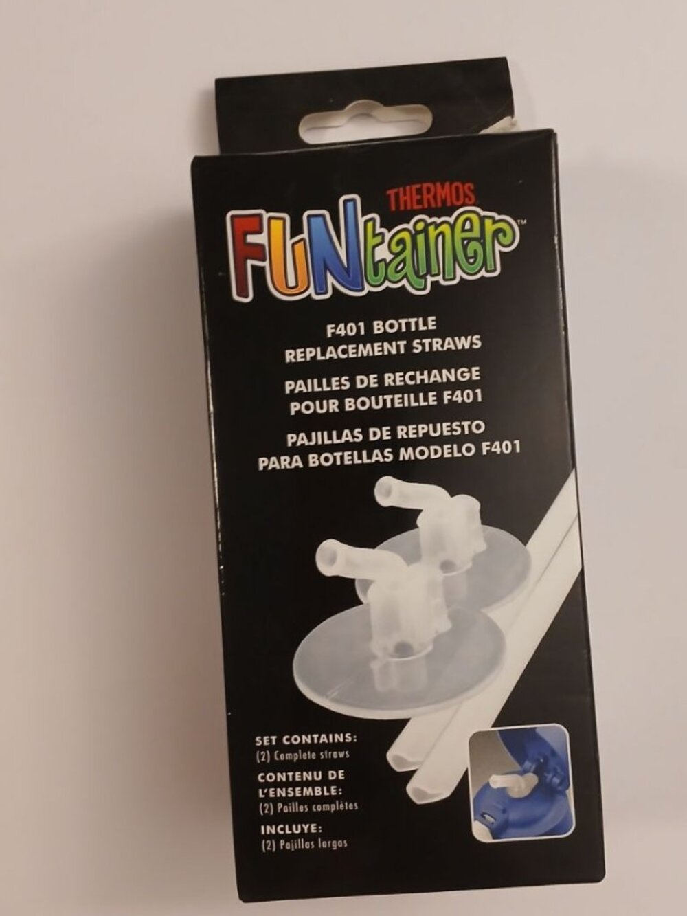 Thermos Fun Tainer F401 Bottle Replacement Straws NEW